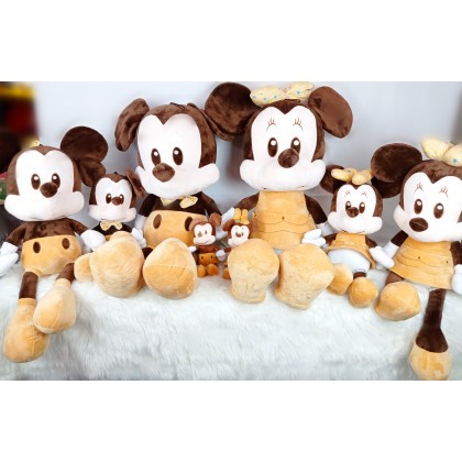 Retro Mickey Minnie SoftToys/PlushToys/KidsToys 90cm 复古米奇米妮娃娃玩具公仔90厘米 Patung Beruang